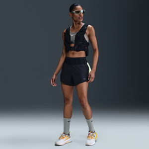 Nike Trail Dri-FIT hardloopshorts met binnenbroekje voor dames - Zwart
