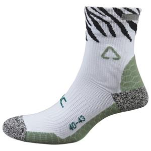 P.A.C.  Women's 6.2 Running Reflective Pro Mid Compression - Hardloopsokken, grijs