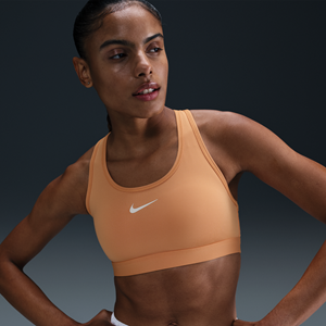 Nike Swoosh Medium Support padded sport-bh - Oranje