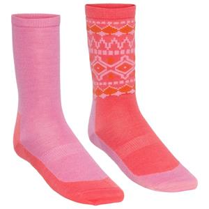 Kari Traa  Women's Nina Wool Sock 2-Pack - Multifunctionele sokken, roze