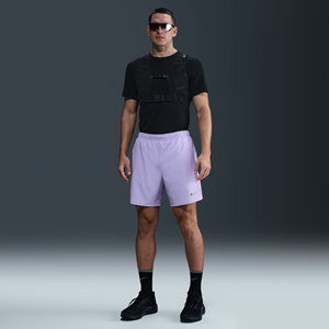 Nike Challenger Dri-FIT 2-in-1 hardloopshorts voor heren (18 cm) - Paars