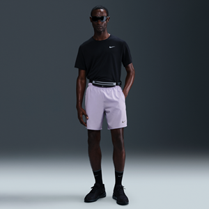 Nike Challenger Dri-FIT hardloopshorts met binnenbroek voor heren (18 cm) - Paars