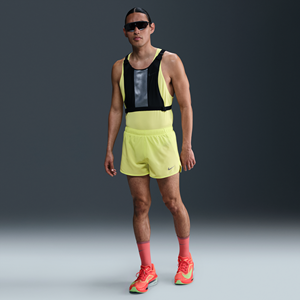 Nike Fast Dri-FIT hardloopshorts met binnenbroek voor heren (8 cm) - Geel