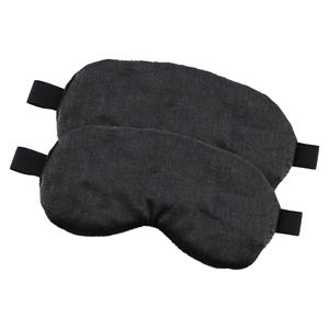 Tendance Slaapmasker Fluweel - 2x - zwart - oogmasker - voor onderweg en thuis -