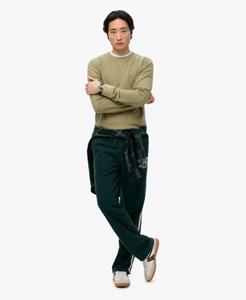 Superdry Mannen Athletic Essentials Joggingbroek met Rechte Pijpen Groen