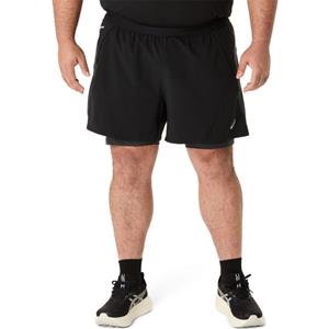 ASICS  Road 2-n-1 7'' Short - Hardloopshort, zwart