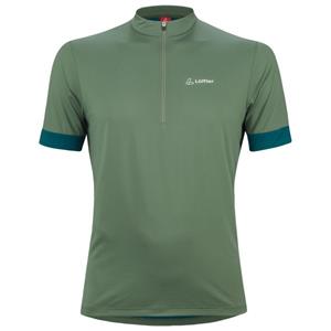 Löffler  Bike Shirt Half-Zip Pukka - Fietsshirt, groen/olijfgroen