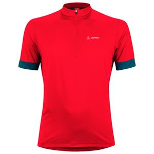 Löffler  Bike Shirt Half-Zip Pukka - Fietsshirt, rood
