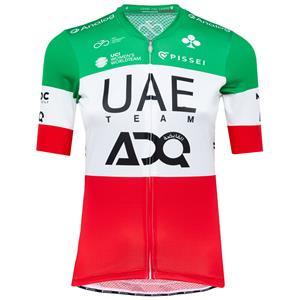 Pissei Damesjersey UAE TEAM Emirates ADQ Italiaans Kampioene 2025 damesfietsshirt