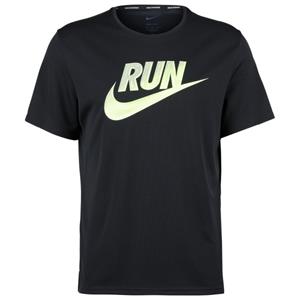 Nike  Miler Run Energy Short-Sleeve Running Top - Hardloopshirt, zwart