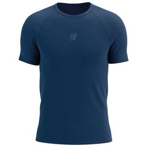 Compressport  Trail Racing S/S T-Shirt - Hardloopshirt, blauw
