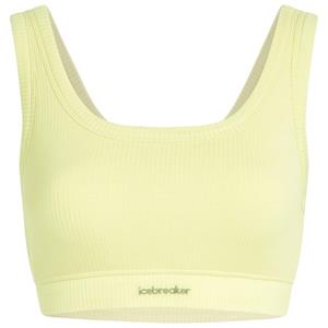 Icebreaker  Women's Merino Rib Lotus Bra - Sportbeha, geel