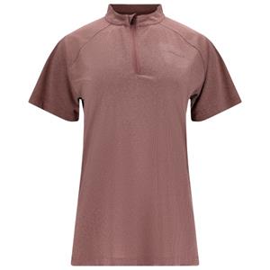 ENDURANCE  Women's Crow Melange Cycling/MTB S/S Shirt - Fietsshirt, bruin