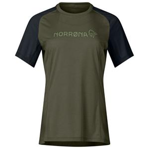Norrøna  Women's Fjørå Equaliser Lightweight T-Shirt - Fietsshirt, olijfgroen