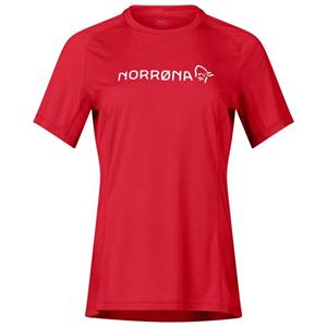 Norrøna  Women's Fjørå Equaliser Lightweight T-Shirt - Fietsshirt, rood