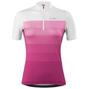Löffler  Women's Bike Jersey Half-Zip Rainbow Mid - Fietsshirt, roze