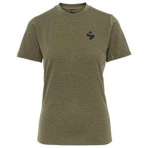 Sweet Protection  Women's Hunter Merino S/S Jersey - Fietsshirt, olijfgroen