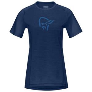 Norrøna  Women's Fjørå Wool T-Shirt - Fietsshirt, blauw