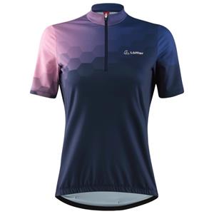 Löffler  Women's Bike Jersey Half-Zip Prisma Mid - Fietsshirt, blauw