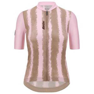 Santini  Women's Bambu Jersey - Fietsshirt, roze/bruin