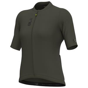 Alé  Women's Pragma Color Block Off Road S/S Jersey - Fietsshirt, grijs/olijfgroen
