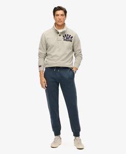 Superdry Mannen Essential Joggingbroek met Logo Blauw