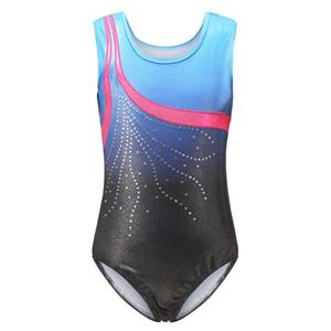 BOOSKU Meisjes Ballet Turnpakje Mouwloze Gymnastiek Turnpakje Een Stuk Meisjes Rijnston Glitter Professionele Turnpakje Voor Girlsun 10