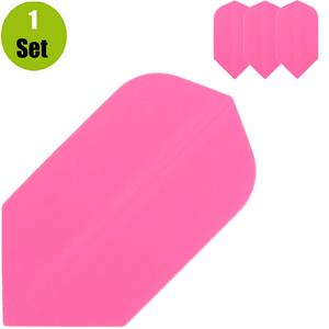 Poly Plain Slim Fluro Roze