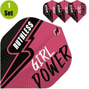 Ruthless Girl Power Dartflights - Roze