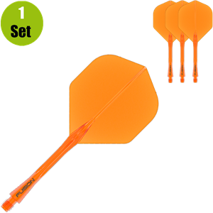 Winmau Fusion Flight en Shaft - Neon Oranje