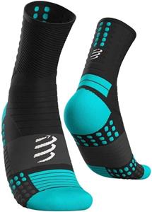 Compressport Marathon hardloopsokken zwart/blauw