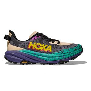 Hoka One One Hoka Speedgoat 6 hardloopschoenen Oatmeal/Mountain Iris Heren
