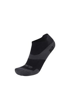 2XU Vectr Ultralight 1/4 Crew hardloopsokken Black/Titanium unisex