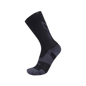 2XU Vectr Light Cushion Crew hardloopsokken Black/Titanium unisex
