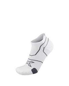 2XU Vectr Cushion No Show hardloopsokken White/Grey unisex