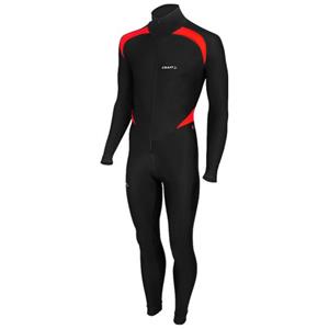 Thermo Schaatspak CB zwart/rood unisex