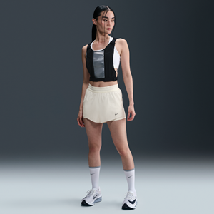 Nike Swift Dri-FIT 2-in-1 hardloopshorts met halfhoge taille voor dames - Wit