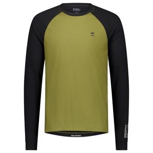 Mons Royale  Tarn Merino Bike Wind Jersey - Fietsshirt, olijfgroen/zwart