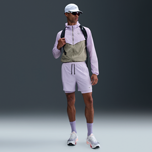 Nike Stride Dri-FIT hybride hardloopshorts voor heren (13 cm) - Paars