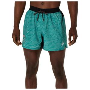 ASICS  Fujitrail All Over Print 5'' Short - Hardloopshort, bruin