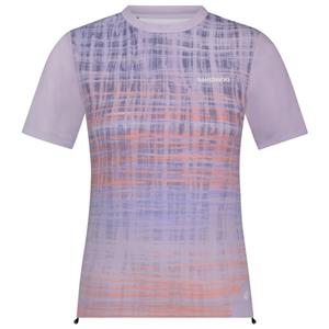 Shimano  Women's Spazio Short Sleeves Jersey Printed - Fietsshirt, purper