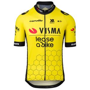 YellowB TEAM VISMA LEASE A BIKE 2025 fietsshirt met korte mouwen, voor heren
