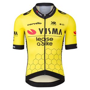 YellowB TEAM VISMA LEASE A BIKE Race 2025 fietsshirt met korte mouwen, voor heren