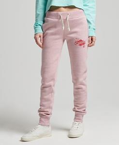 Superdry Vrouwen Vintage Collegiate Joggingbroek met Geschreven Opdruk Roze