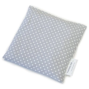 Theraline Kersenpittenkussen 19 x 19 cm gestipt grijs