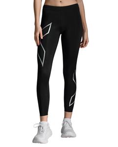 2XU Core Compression hardloopsbroek Black/Silver Dames