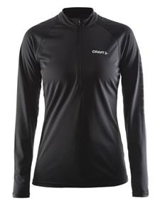Craft Prime lange mouw hardloopshirt zwart/grijs dames