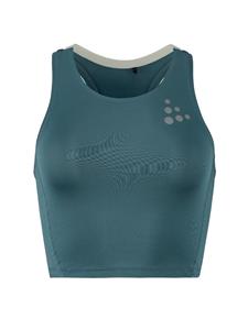 Craft Pro Hypervent Cropped Hardlooptop 2 blauw dames