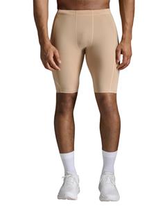 2XU Core Compression Shorts Beige/Silver Heren