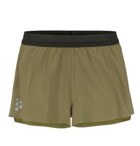 Craft PRO Hypervent Split hardloopbroek kort 2 groen heren
